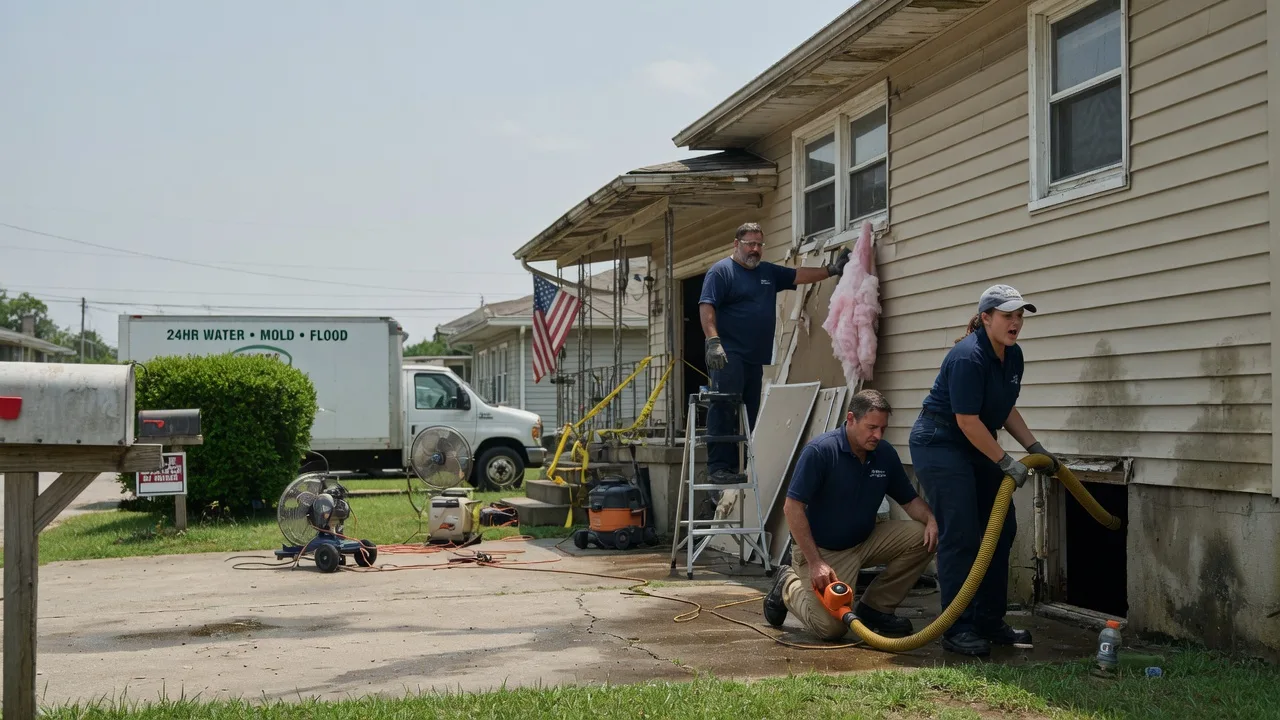 Water Damage Repair in Oakford, IN near me